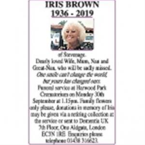 IRIS BROWN