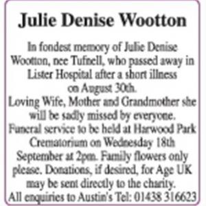 Julie Denise Wootton