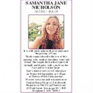 Samantha Jane Nicholson