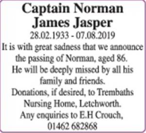 Captain Norman James Jasper