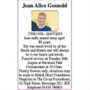 Jean Alice Gosnold