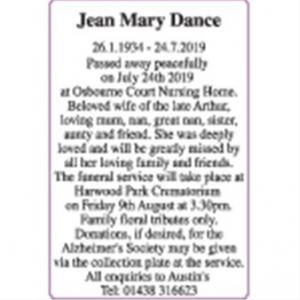 JEAN MARY DANCE