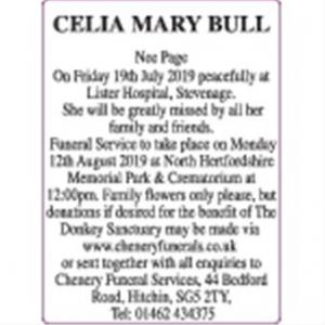 Celia Mary Bull