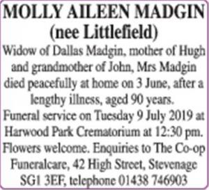 Molly Aileen Madgin
(nee Littlefield)