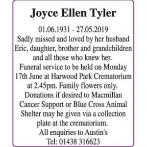 Joyce Ellen Tyler