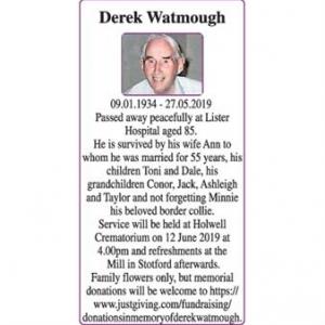 Derek Edward Watmough