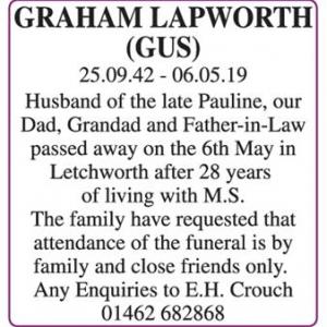 Graham Lapworth (Gus)