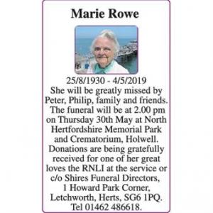 Marie Rowe