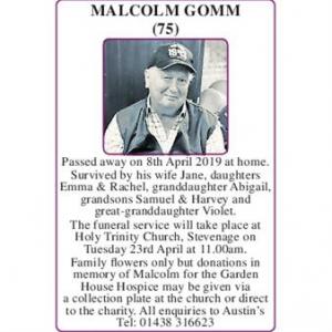 Malcolm Gomm