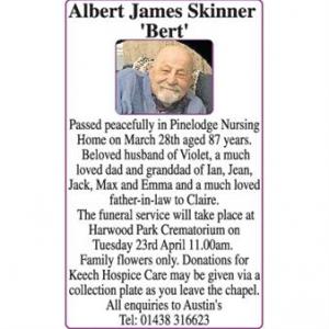 Albert James Skinner
Bert