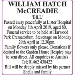 William Hatch McCreadie
Bill