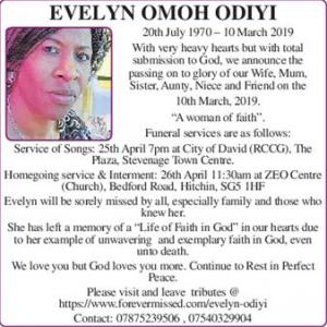 Evelyn Omoh Odiyi