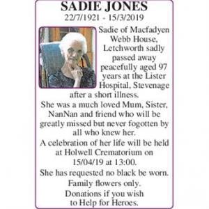 Sadie Jones