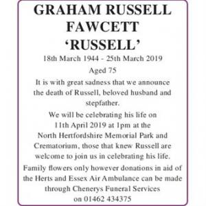 Graham Russell Fawcett
“Russell”