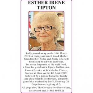 Esther Irene Tipton