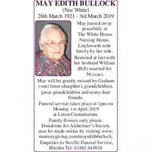 May Edith Bullock