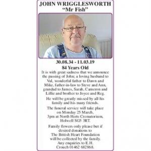 JOHN WRIGGLESWORTH
"Mr Fish"