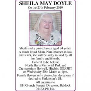 SHEILA MAY DOYLE