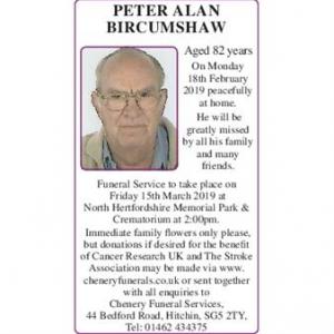 Peter Alan Bircumshaw