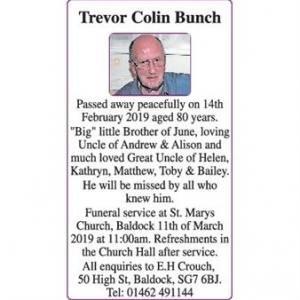 Trevor Colin Bunch