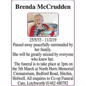 Brenda McCrudden