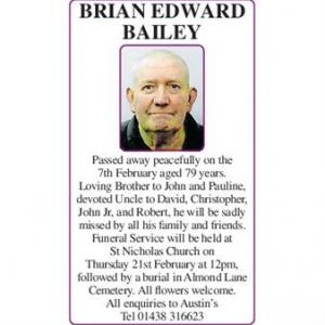 Brian Edward Bailey