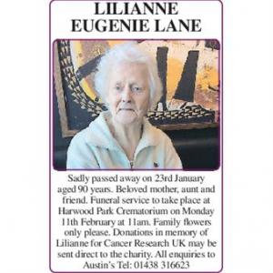 Lilianne Eugenie Lane