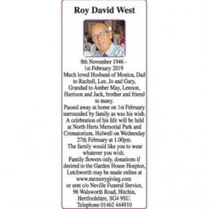 Roy David west