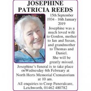 Josephine Patricia Reeds