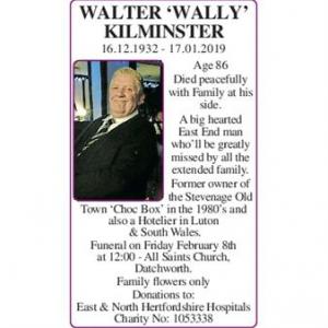 Walter ‘Wally’ Kilminster