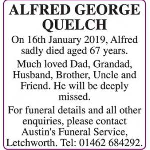 ALFRED GEORGE QUELCH