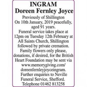 Doreen Fernley Joyce Ingram