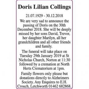 Doris Lilian Collings