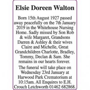 Elsie Doreen Walton