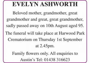 EVELYN ASHWORTH