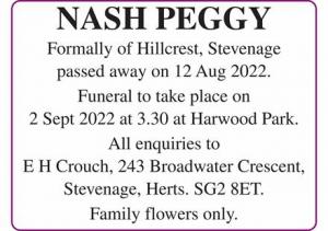 NASH, PEGGY